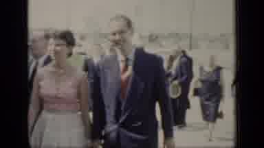 New York (1948): Men Women And Children Walk Up A Sidewalk In Their Finest