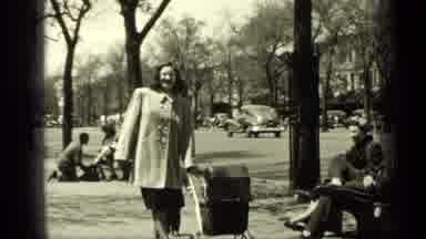 New York (1949): A Women Move Forward With The Baby Cart