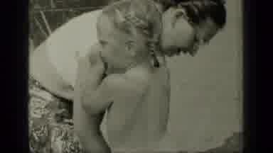 New York (1949): Typical Young Mother Changing Her Little Daughter's Diaper