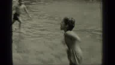 New York (1949): Young Girl Gets Water In Her Eyes While Playing Goes To Adult For