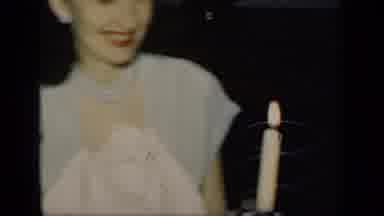 New York (1949): A Young Couple At A Romantic Dinner With Wine Toasting For Their