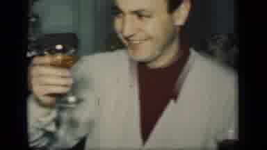 New York (1949): Friends Hanging Out Drinking Laughing Enjoying Company And