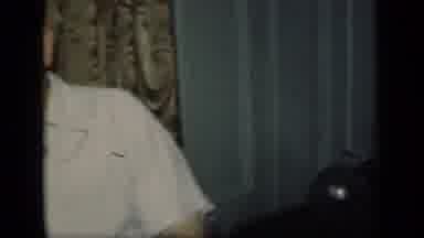 New York (1949): Old Footage Of Man In A Vintage Possibly American Home