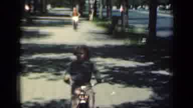 New York (1949): Children Riding Bikes Down A Treed Laneway