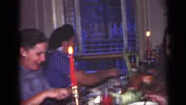 New York (1949): Memories Of A Happy Family Enjoying A Candlelit Dinner Together