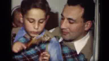 New York (1949): Family Meal Footage Chicken Son Father Footage Found 35mm Cool