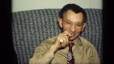New York (1949): Man Women On Couch Talking Laughing Smoking Dressed Up Discussing