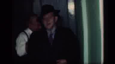 New York (1949): Man And Woman Comes Out Towards Entrance Smiling Towards The