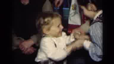 New York (1949): Older Footage Of Two Young Girls Playing Together At A Family