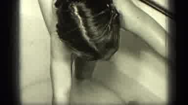 New York (1957): Family Video Footage In Black And White Kids Bath Time With Hoses