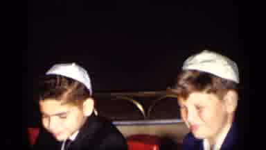 New York (1957): Group Of Well Dressed Jewish Children Sitting In A Row Laughing