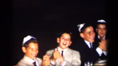 New York (1957): Jewish Birthday A Lot Of Nice Smiling Happy Older Kids Playing