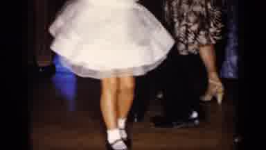 New York (1957): Couples Both Old And Young On Dance Floor Performing Multi-Step