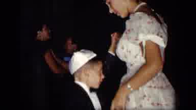New York (1957): Woman Shaking Bum In Near Nothing Outfit At Some Party Outside