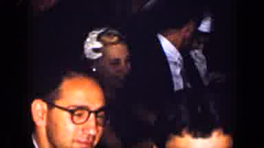 New York (1957): Old Vintage People At A Dinner Laughing And Having Conversations