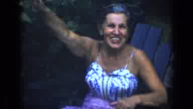 New York (1957): Grandmother Enjoys A Day Of Sunbathing