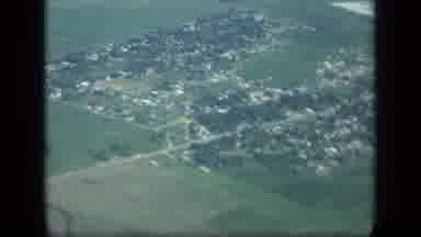 New York (1957): Video Filmed From An Airplane Of A Small Town In The Distance