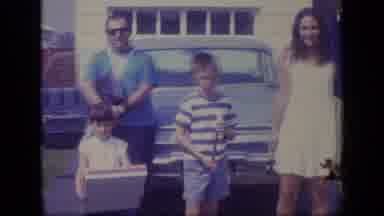 New Jersey (1970): Little Boy Standing In Shallow Water Splashing With His Foot As