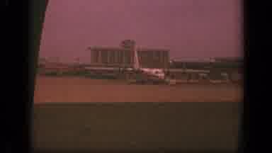 New Jersey (1970): Airplane Pulling Out Of Its Gate As Observed By A Passenger Out