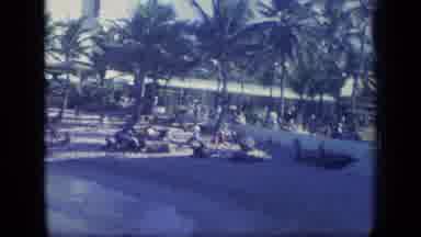PUERTO RICO-1970: People Lying By The Ocean And Climbing Stone Ladder On Sunny