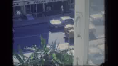 Puerto Rico (1970): Camera Filming Cars In The Street Below From A Higher Up