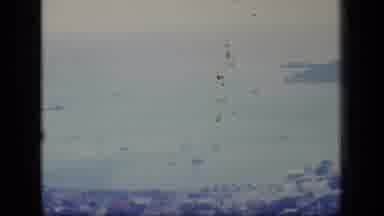 Puerto Rico (1970): Bird's Eye View Of A Small Coastal Town Showing The Bay And