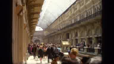 Moscow Russia (1971): View Of Busy Train Station On A Bright Sunny Day