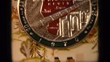 Moscow Russia (1971): Soviet Union Industrial Factory Zoom Souvenir Metal Plate