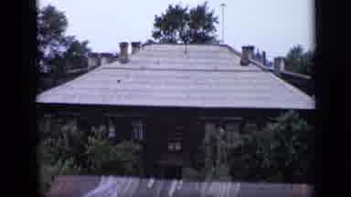 Moscow Russia (1971): Houses And Apartments With Grey Roofs And Chimneys Located