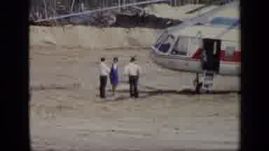 Moscow Russia (1971): Film Of Helicopters On A Helipad With People Around