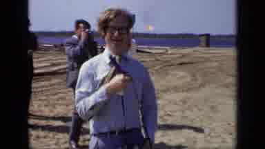 Moscow Russia (1971): Group Of Men And A Reporter Look Over The New Construction
