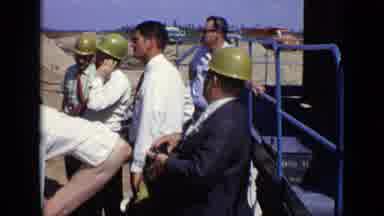Moscow Russia (1971): Men Convene On A Construction Site Presumably The