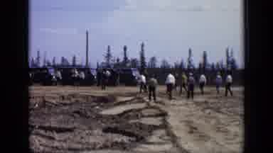 Moscow Russia (1971): Crowd Moves Toward Back Of Field Then Gathers For