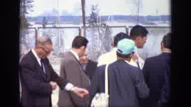 Moscow Russia (1971): Several Old And Idle Men Talking On The Street