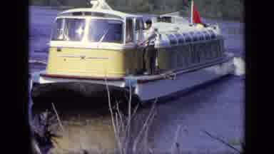 Moscow Russia (1971): Boat Coming Towards Shore To Be Prepared To Depart While