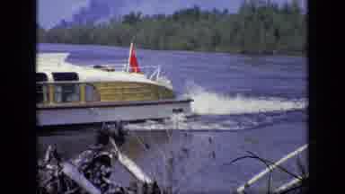 Moscow Russia (1971): Business Men Casually Boarding Tour Boat From Riverbank And