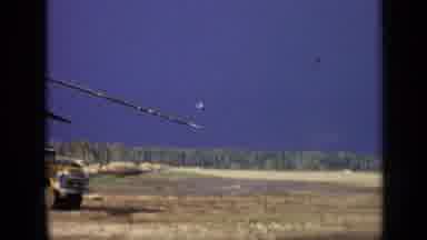 Moscow Russia (1971): Military Plane Landing In A Field