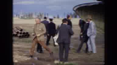 Moscow Russia (1971): A Bunch Of Men In Suits And Uniforms Out In A Field Next To