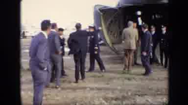 Moscow Russia (1971): A Group Of Men Some In Uniform Standing At The Back Of A