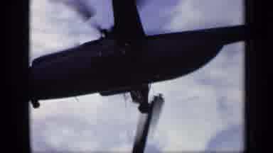 Moscow Russia (1971): Giant Military Styled Helicopter Lifting Off And Carrying