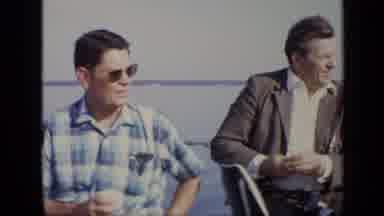 Moscow Russia (1971): Men Are On A Boat And The Man In The Blue And White Shirt