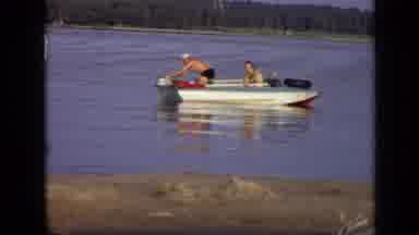 Moscow Russia (1971): Couple On A Boat