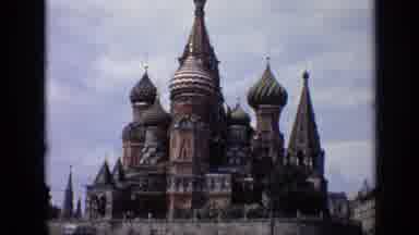 Moscow Russia (1971): Sightseeing Of The Basil's Cathedral Near The Kremlin In