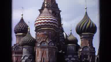 Moscow Russia (1971): Colourful And Beautiful Architecture Of The Roof Of Saint