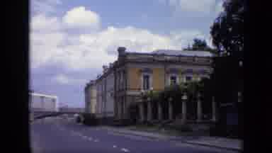 Moscow Russia (1971): Town On Summer Day With Cars Driving Around And People