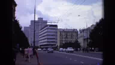 Moscow Russia (1971): View From A Roof Maybe In The City Of Houses Fences And Tree