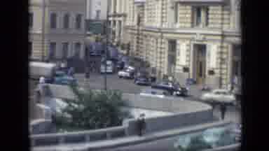 Moscow Russia (1971): Downtown Area Of Town During Lunch Time Where There Is More