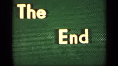 Moscow Russia (1971): The Words "The End" Appear In White On A Green Canvas