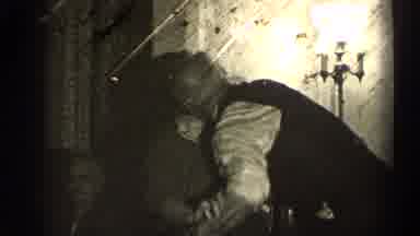 Illinois USA (1947): Family Reunion In Grandparents Home Grandfather Tries To Kiss