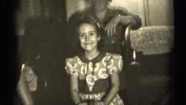 Illinois USA (1947): Old Black And White Family Footage Of A Girl On A Rocking